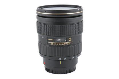 Tokina 24-70mm f2.8 AT-X Pro SD IF FX