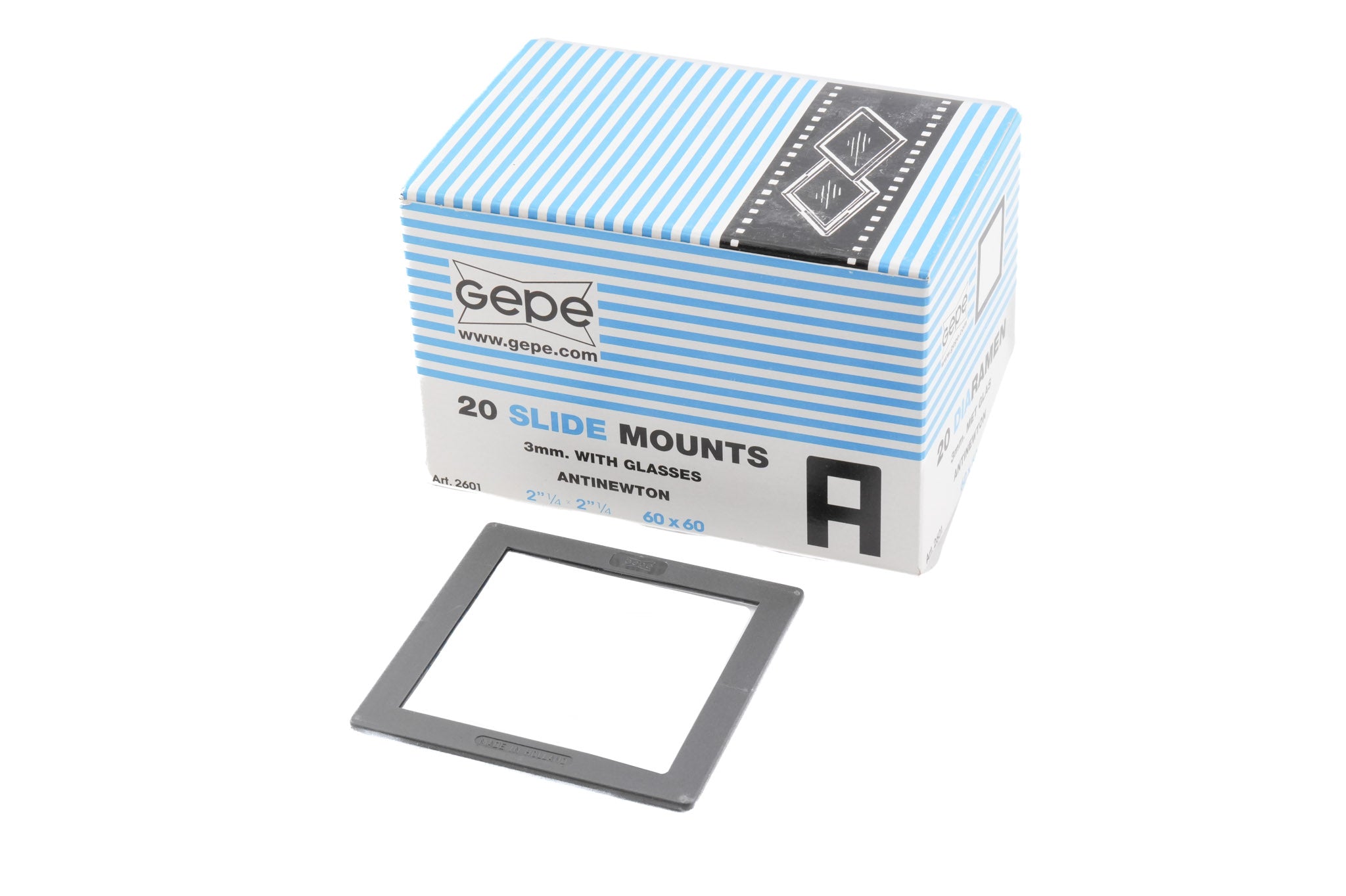 Gepe 60 x 60 mm Anti-Newton Glass Slide Mounts
