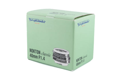 Voigtländer 40mm f1.4 Nokton Classic