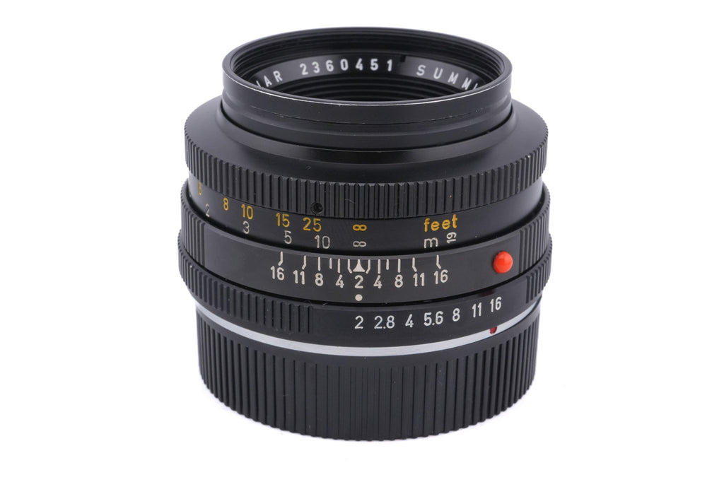 Leica 50mm f2 Summicron-R (Type I) (2-Cam) (11228)