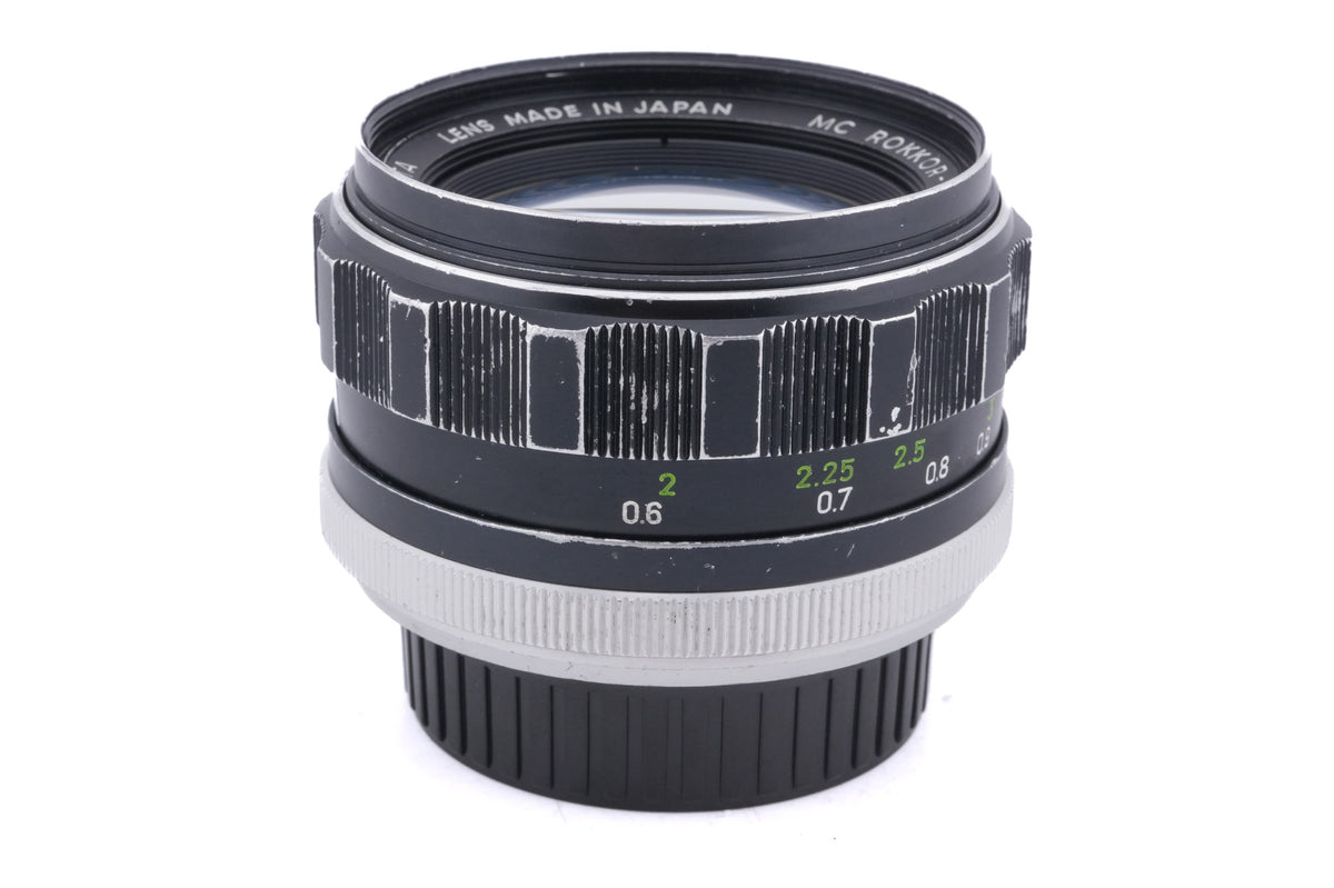 Minolta 58mm f1.4 MC Rokkor-PF