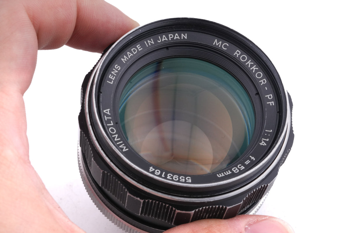 Minolta 58mm f1.4 MC Rokkor-PF