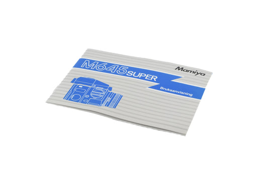 Mamiya 645 1000S Instructions - Accessory