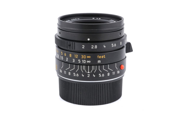 Leica 28mm f2 Summicron-M ASPH. (Black, 11604) - Lens – Kamerastore