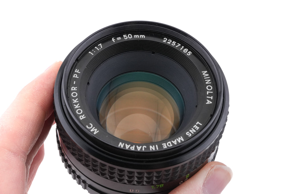 Minolta 50mm f1.7 MC Rokkor-PF