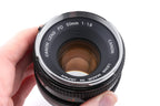 Canon 50mm f1.8 (Chrome Nose)