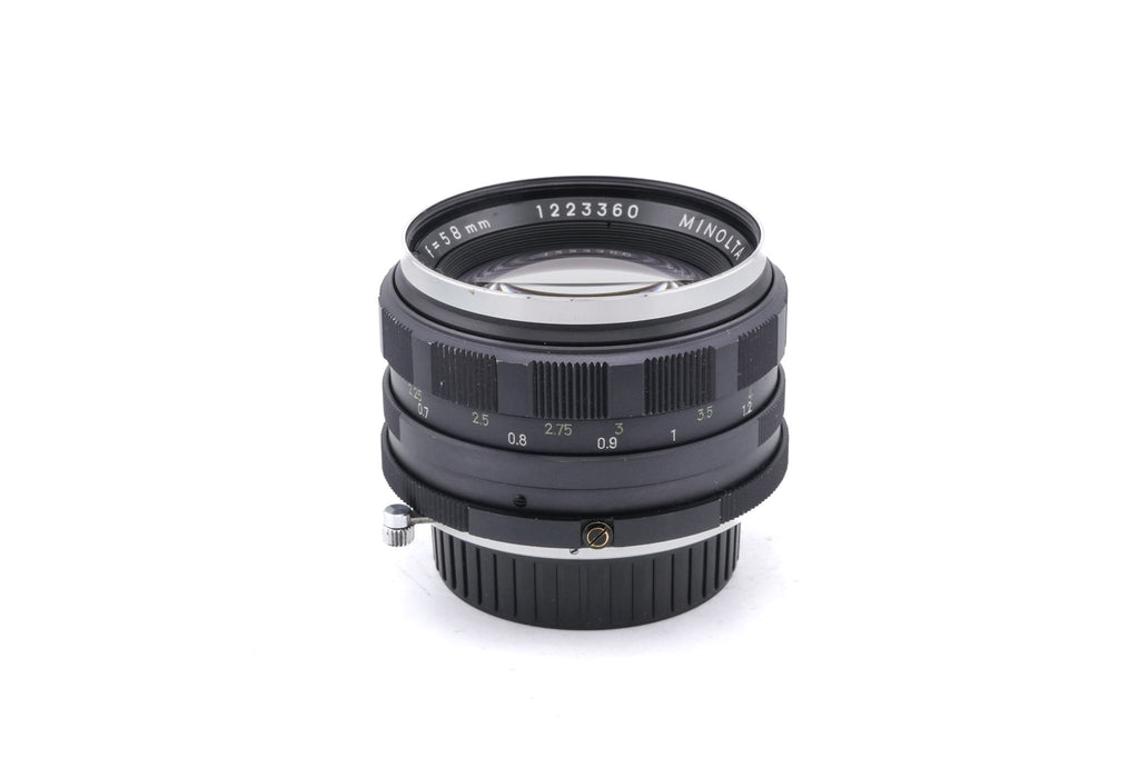 Minolta 58mm f1.4 Auto Rokkor-PF