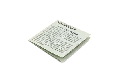 Voigtländer 47mm Focar A f=1m 343/47