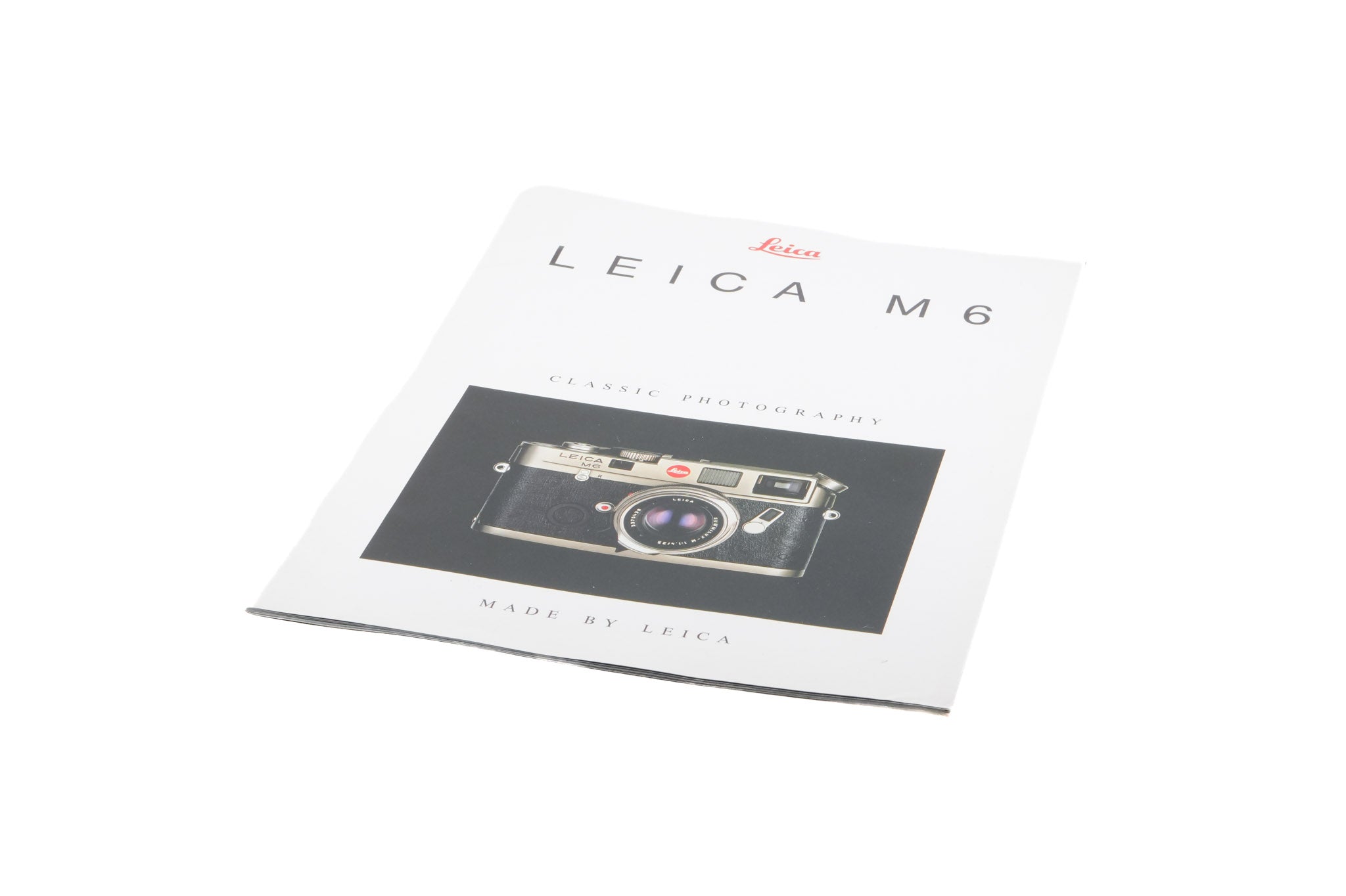Leica M6 Classic Photography Brochure