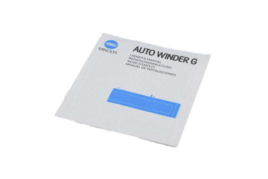 Minolta Auto Winder G Instructions