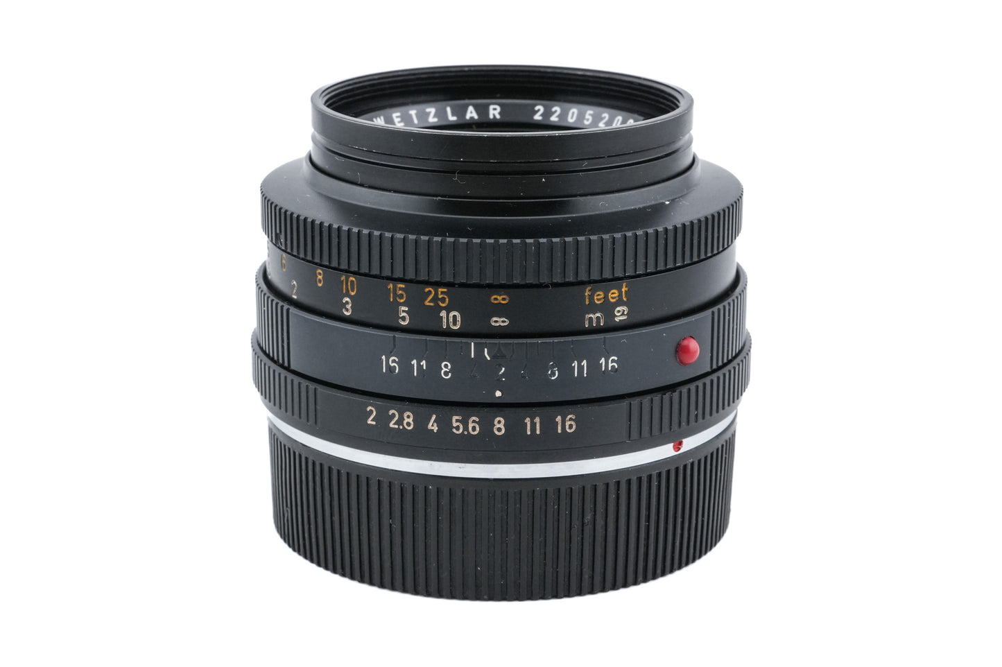 Leica 50mm f2 Summicron-R (Type I) (2-Cam) (11228)