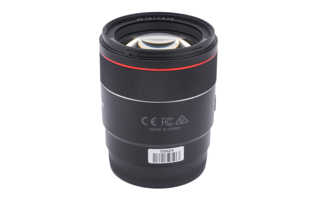 Samyang 75mm f1.8 AF