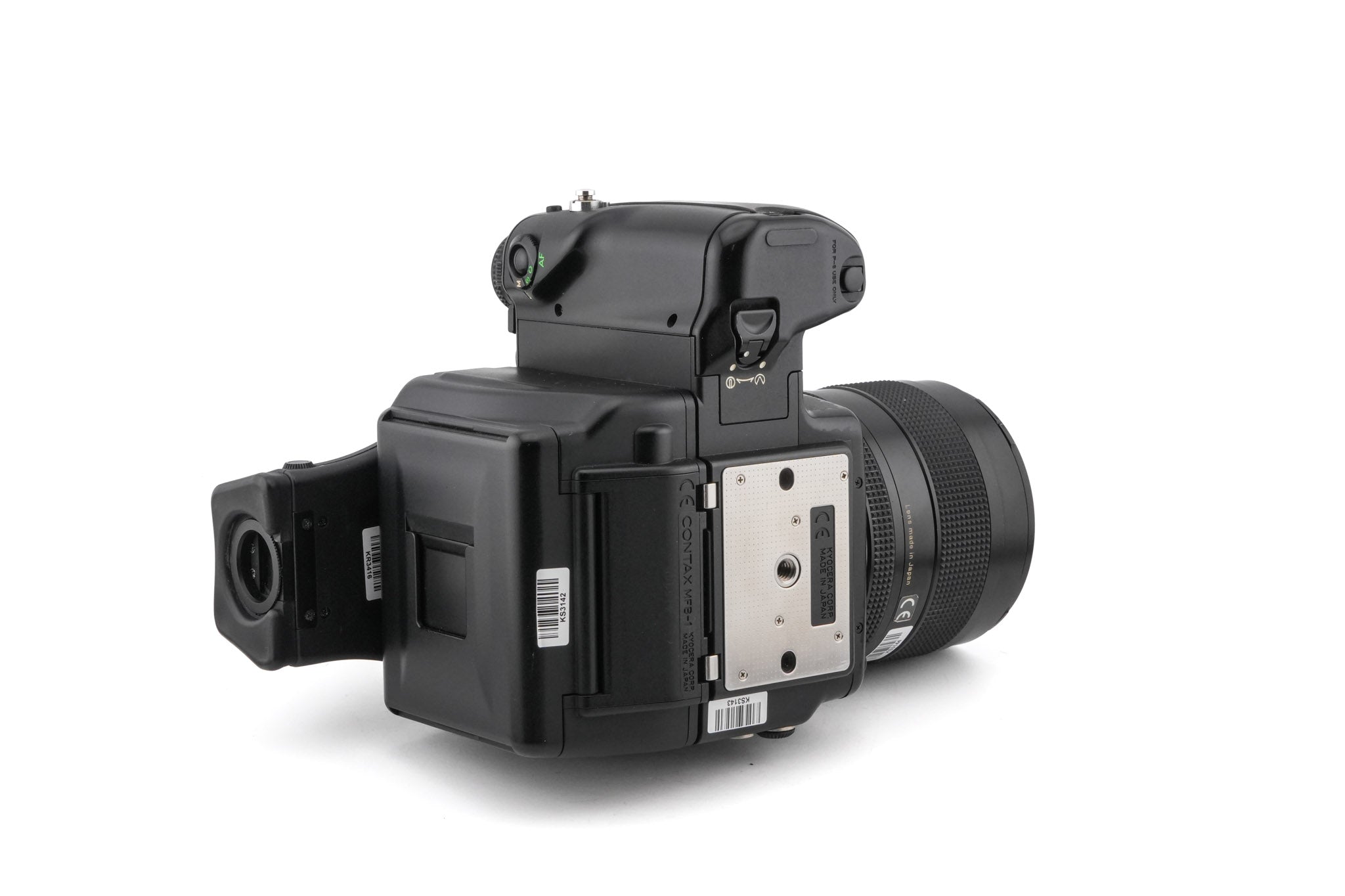 Contax コンタックス 645 MF-1 MFB-1 120/220 Contax 645 + MFB-1 120/220 Film Back Holder + MF-1 AE Prism Finder