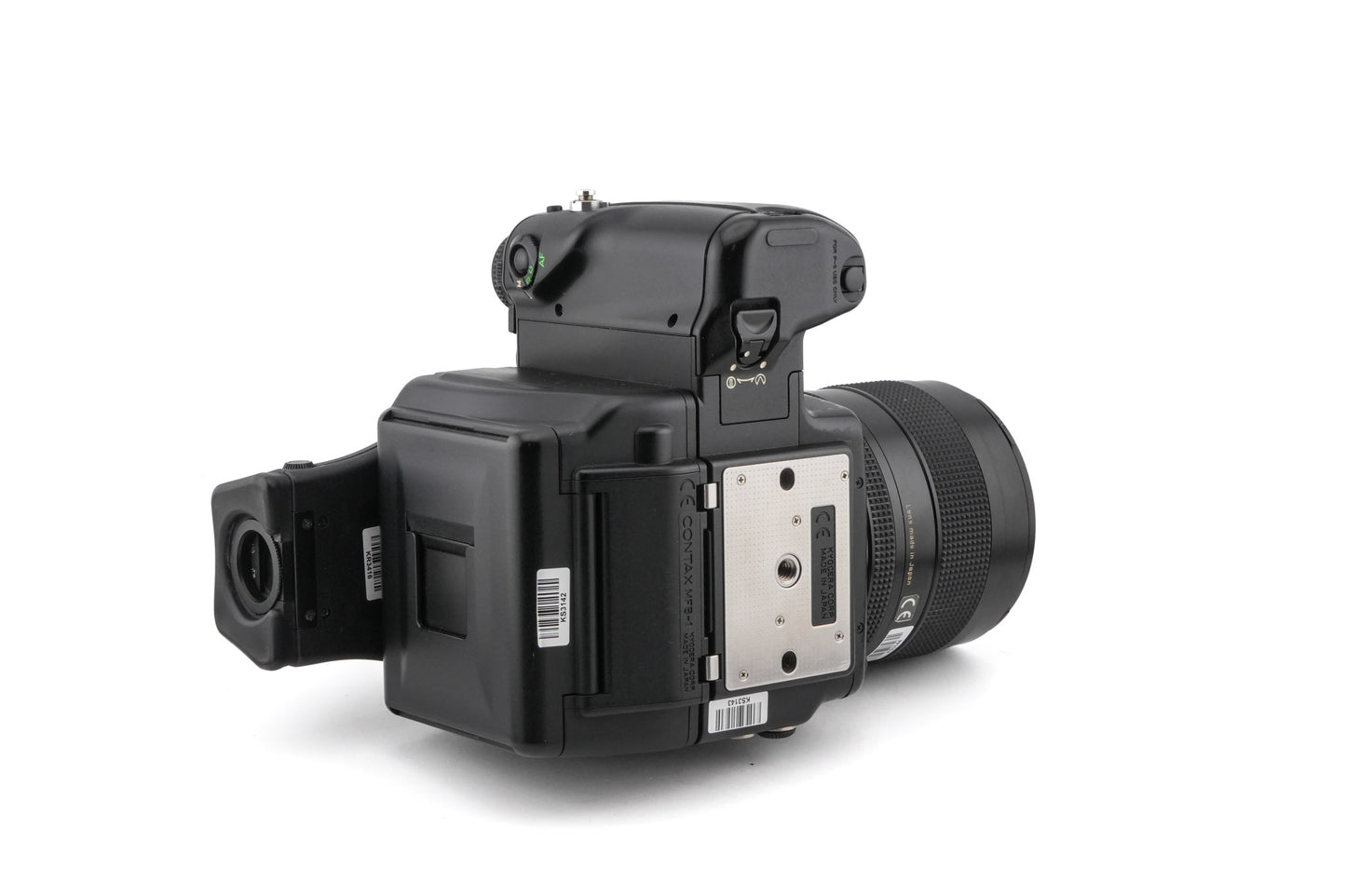 Contax 645 + MFB-1 120/220 Film Back Holder + MF-1 AE Prism Finder + 80mm f2 Planar T*