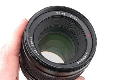 Contax 645 + MFB-1 120/220 Film Back Holder + MF-1 AE Prism Finder + 80mm f2 Planar T*