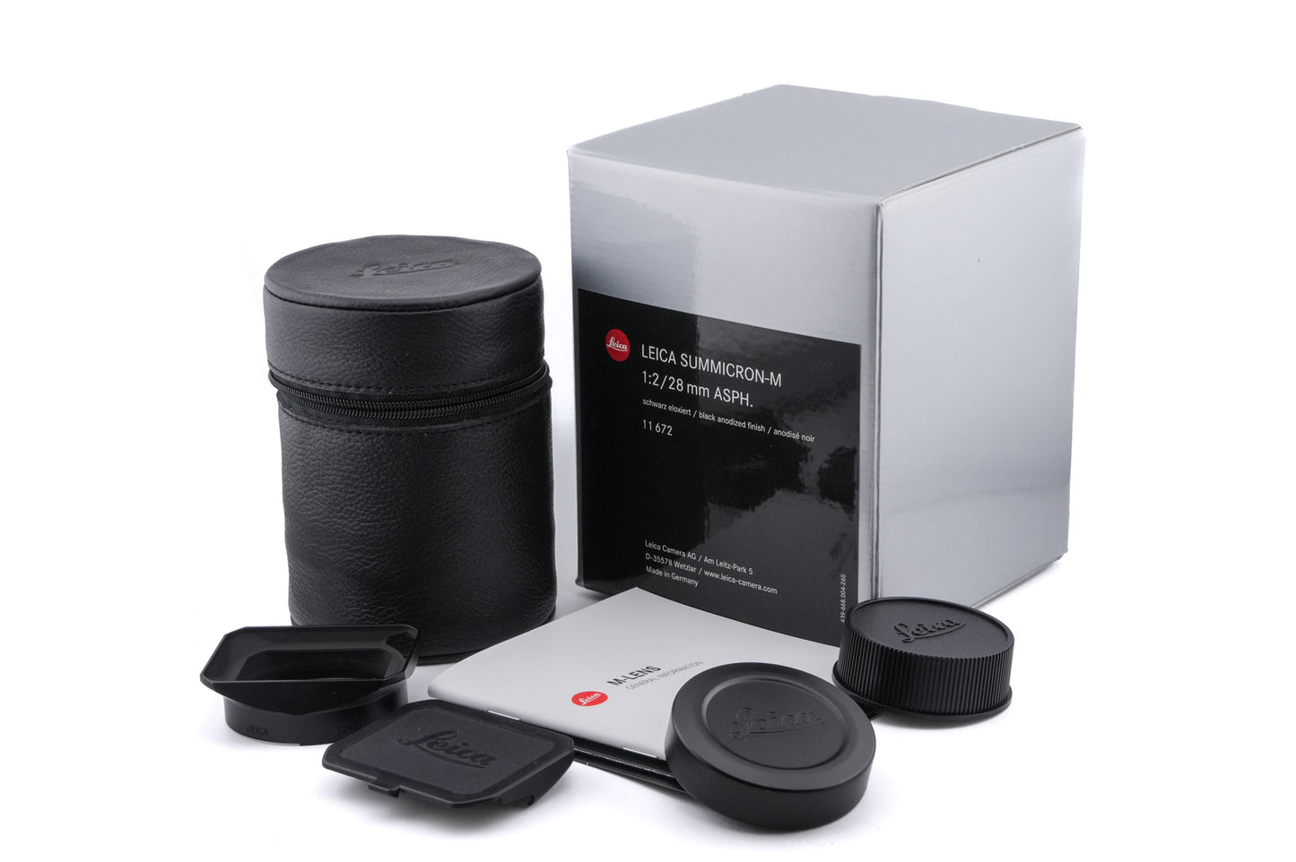Leica 28mm f2 Summicron-M ASPH. (Type II) (Black, 11672 / 11707)