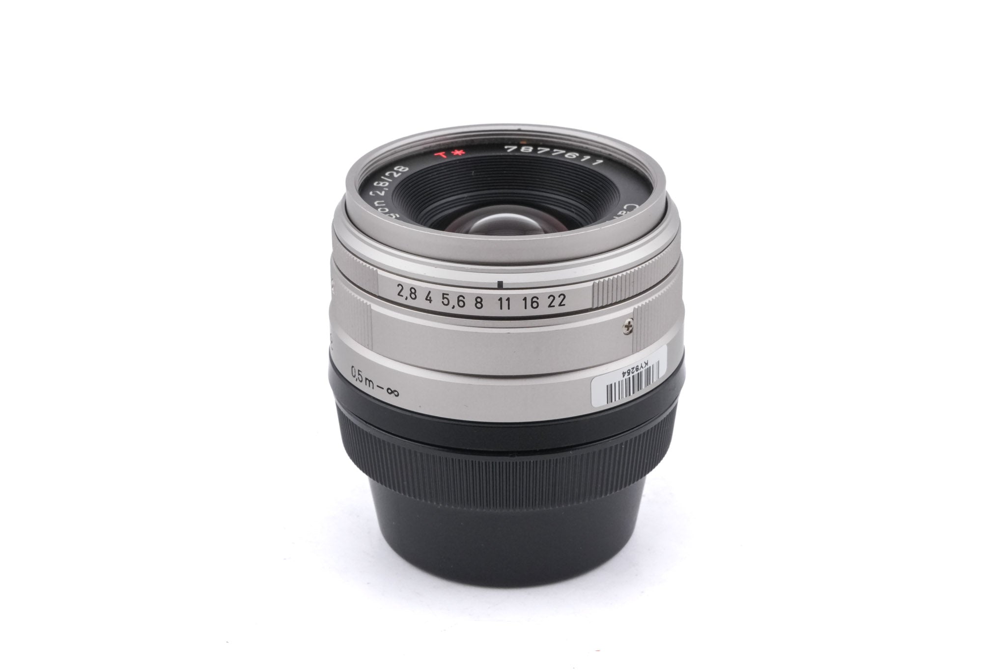 コンタックス カールツァイス ビオゴン 28mm F2.8 T* CONTAX Carl Zeiss Biogon ポーチ付き [7643609] 美品CONTAX コンタックス カールツァイス ビオゴン 28mm F2.8T HORITA