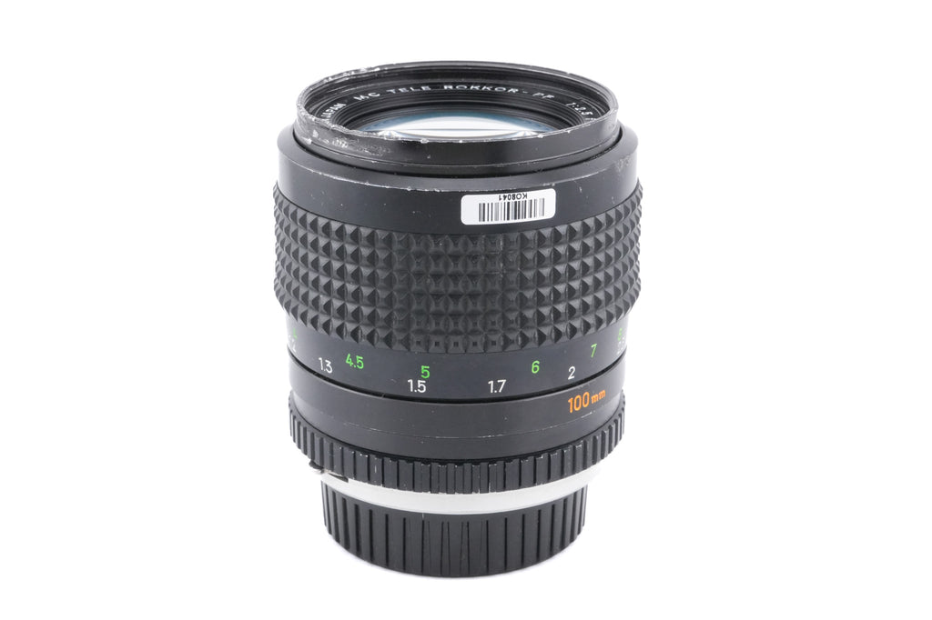 Minolta 100mm f2.5 MC Tele-Rokkor-PF
