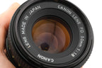Canon 50mm f1.8 FDn