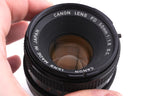 Canon 50mm f1.8 S.C.