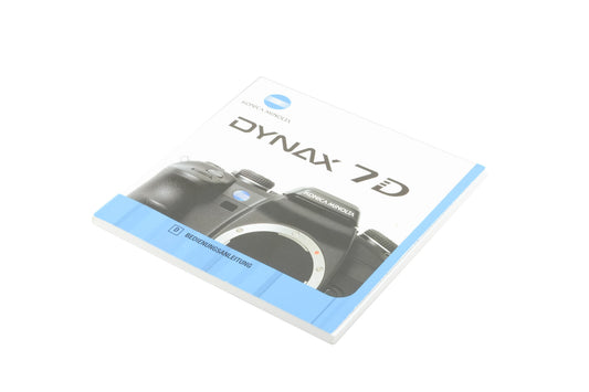 Konica Minolta Dynax 7D Instructions