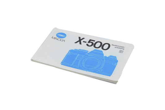 Minolta X-500 Owner's Manual