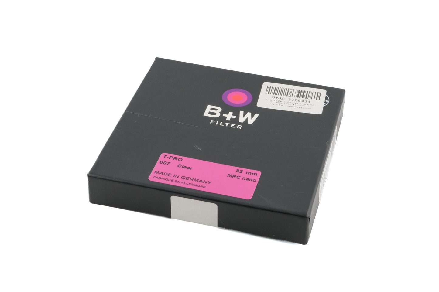 B+W 82mm Clear Filter T-PRO 007 MRC Nano