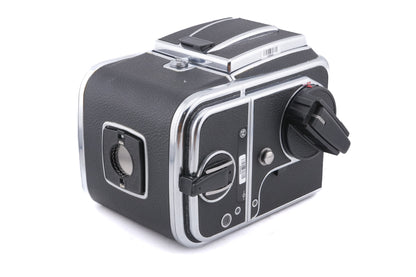 Hasselblad 500C/M (Silver, 10026) + A12 Film Magazine (Silver, 30074) + Waist Level Finder (New / Chrome, 42315) + Standard Focusing Screen (42161)