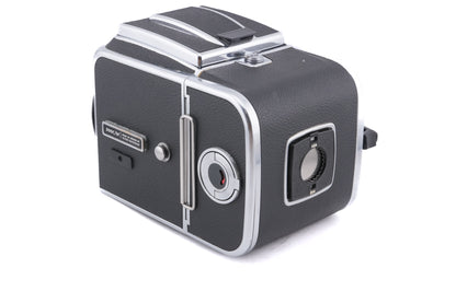 Hasselblad 500C/M (Silver, 10026) + A12 Film Magazine (Silver, 30074) + Waist Level Finder (New / Chrome, 42315) + Standard Focusing Screen (42161)