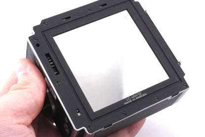 Hasselblad 500C/M (Silver, 10026) + A12 Film Magazine (Silver, 30074) + Waist Level Finder (New / Chrome, 42315) + Standard Focusing Screen (42161)