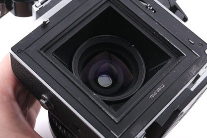 Hasselblad Super Wide C (SWC) (Black, 10189) + A12 Film Magazine (Silver, 30074) + SWC Viewfinder (52035/TISOC)