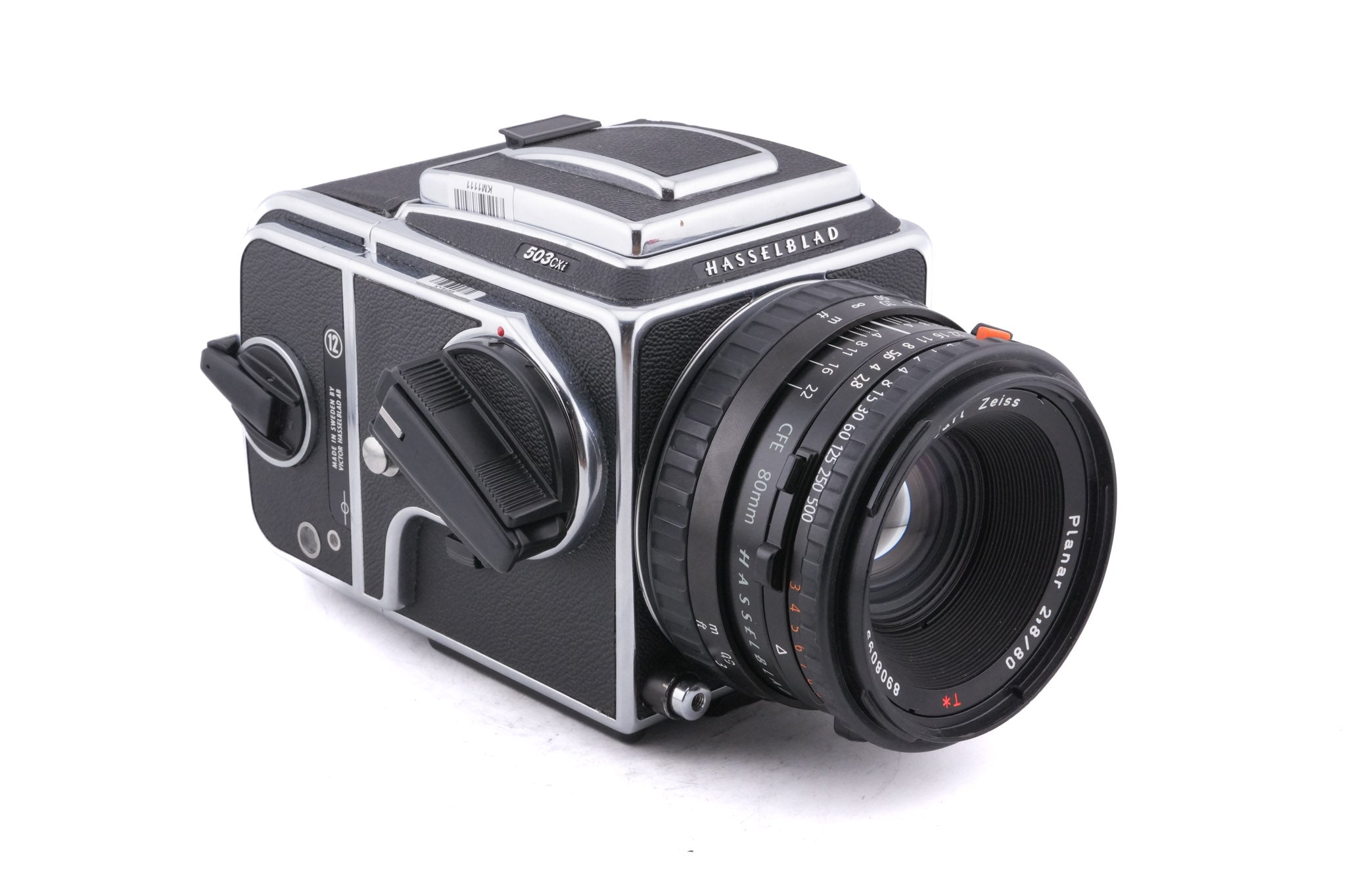 Hasselblad 503CXi (Silver, 10026) + 80mm f2.8 Planar T* CFE (20034) + A12N Film Magazine + Waist Level Finder (New / Chrome, 42315) + Acute Matte Focusing Screen (42165)