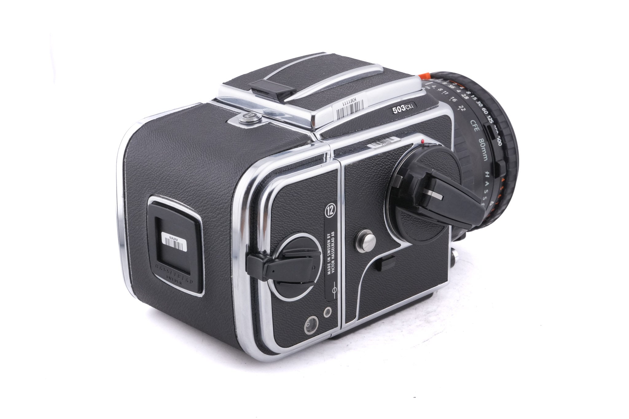 Hasselblad 503CXi (Silver, 10026) + 80mm f2.8 Planar T* CFE (20034) + A12N Film Magazine + Waist Level Finder (New / Chrome, 42315) + Acute Matte Focusing Screen (42165)