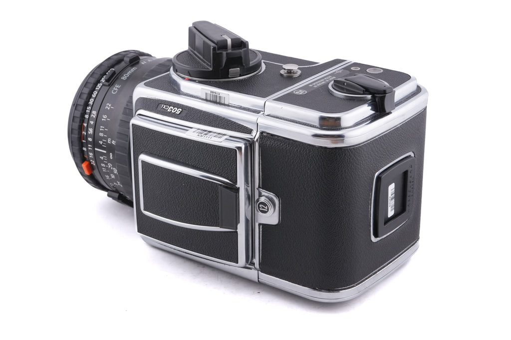 Hasselblad 503CXi (Silver, 10026) + 80mm f2.8 Planar T* CFE (20034) + A12N Film Magazine + Waist Level Finder (New / Chrome, 42315) + Acute Matte Focusing Screen (42165)