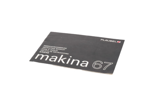 Plaubel Makina 67 Instructions - Accessory