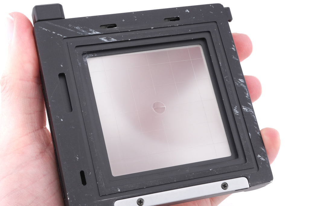 Hasselblad FlexBody (72109) + Focusing Screen Adapter (72405) + Stray Light Protection Slide (72411) + 20° Correction Slide (72415) + Cable Release (51694)
