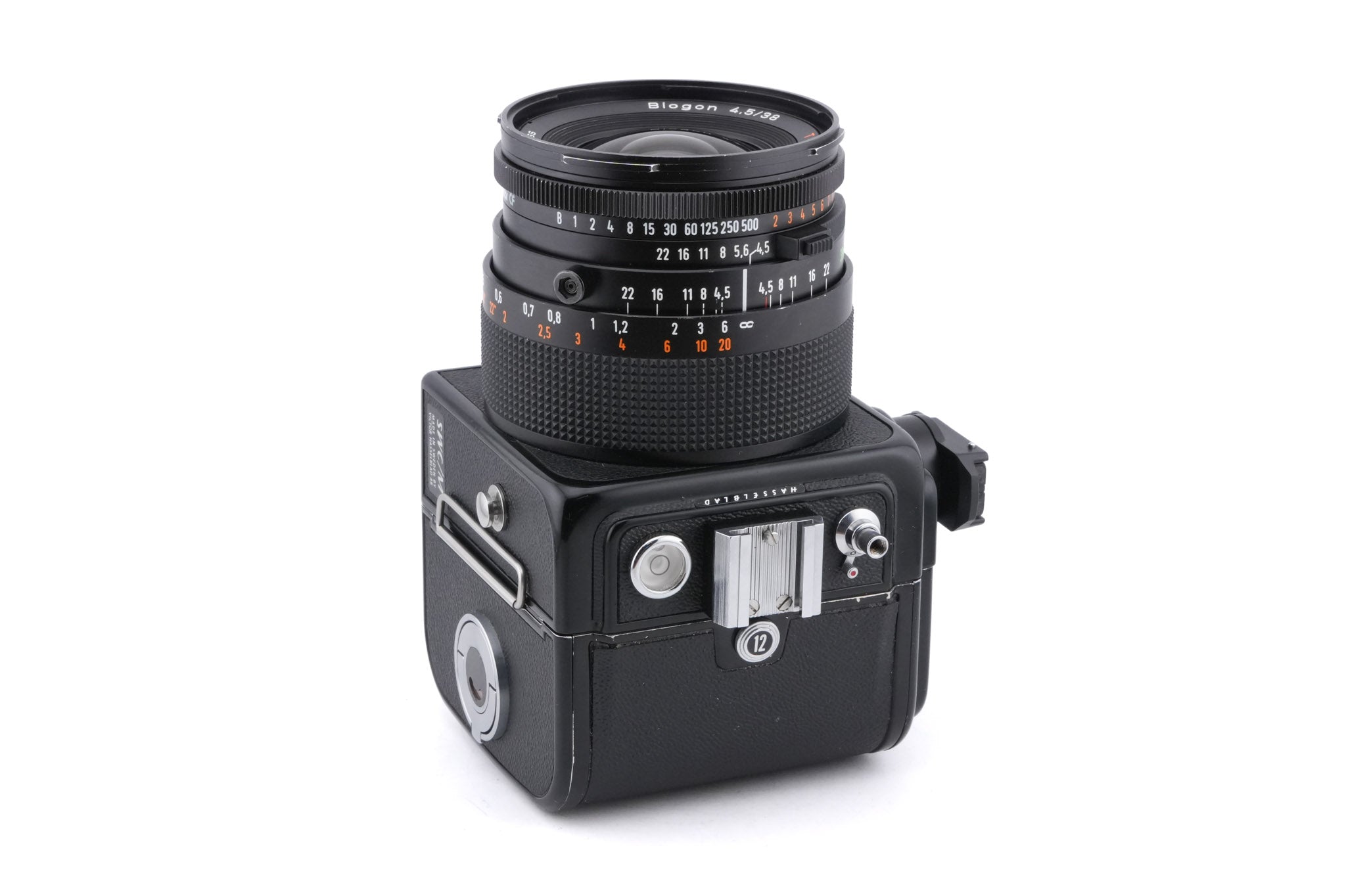 Hasselblad SWC/M (Biogon CF T*) (Type I) (Black, 10199) + SWC Viewfinder (52036) + A12N Film Magazine
