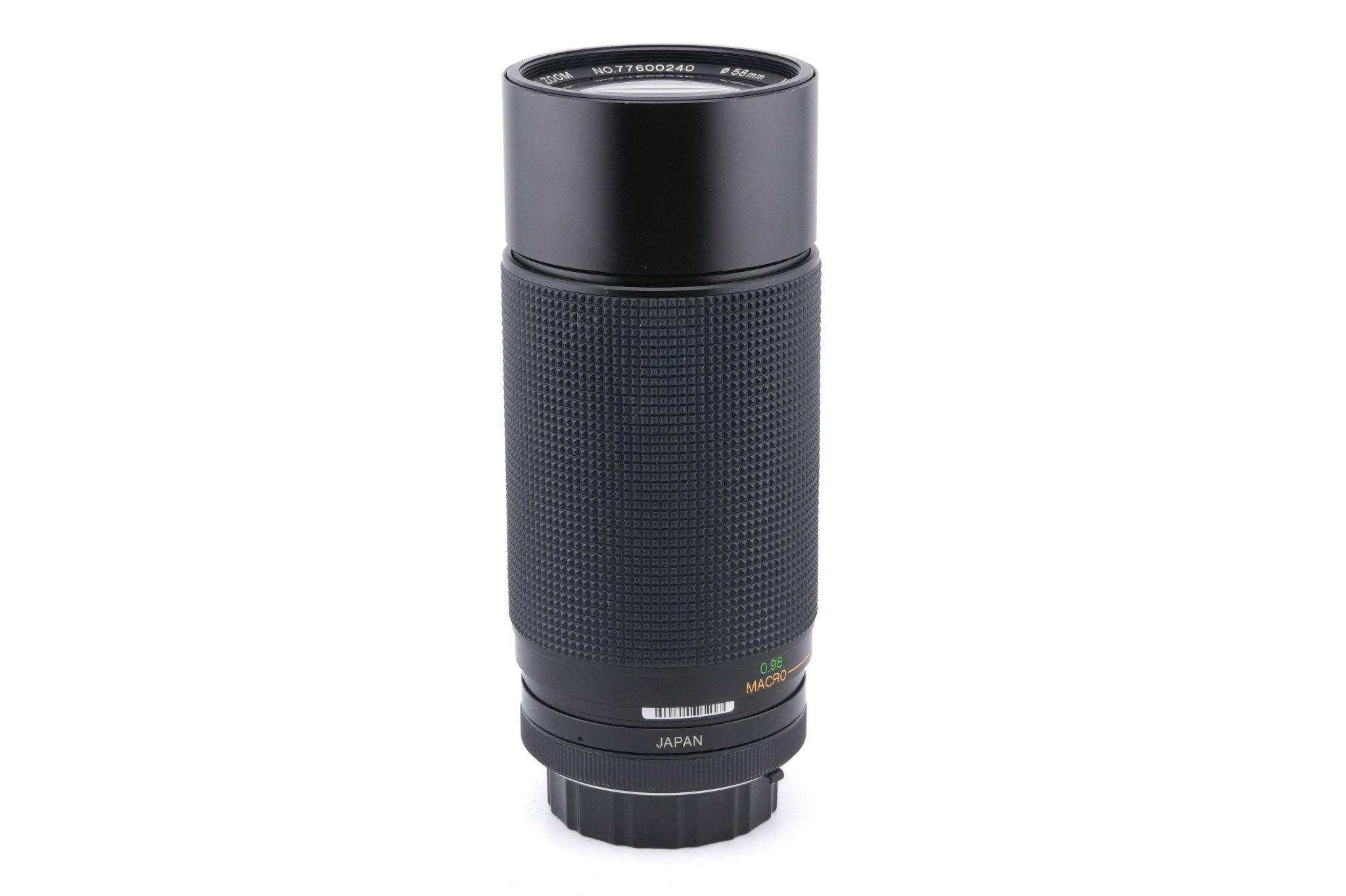 Vivitar 75-300mm f4.5-5.6 MC Macro Focusing Zoom