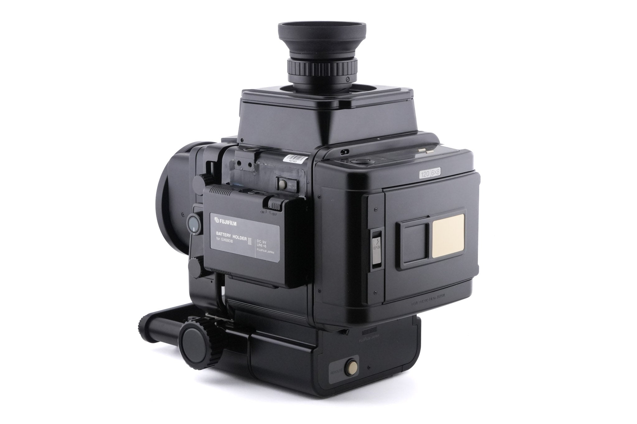 Fuji GX680 II + Magnifying Hood Loupe Finder + 180mm f3.2 EBC Fujinon GXD + GX680 120 Roll Film Holder