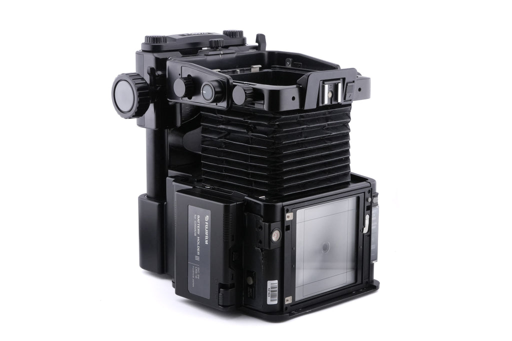 Fuji GX680 II + Magnifying Hood Loupe Finder + 180mm f3.2 EBC Fujinon GXD + GX680 120 Roll Film Holder