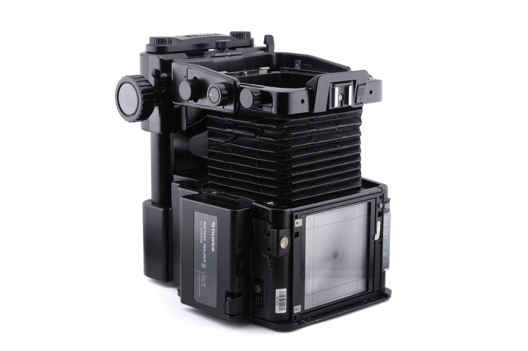 Fuji GX680 II + Magnifying Hood Loupe Finder + 180mm f3.2 EBC Fujinon GXD + GX680 120 Roll Film Holder