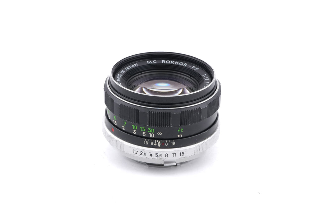 Minolta 55mm f1.7 MC Rokkor-PF