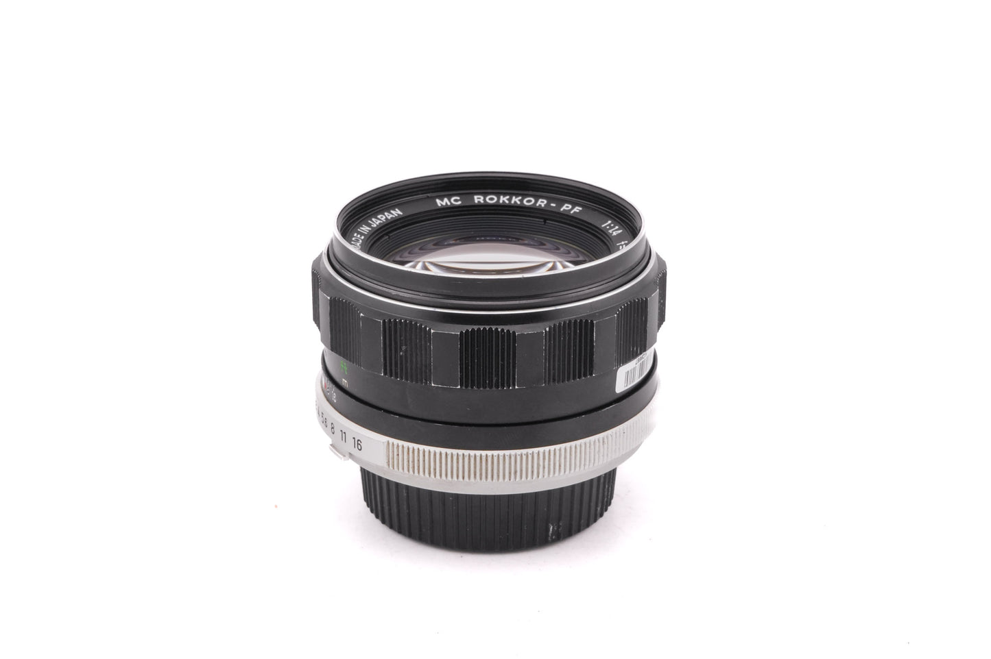 Minolta 58mm f1.4 MC Rokkor-PF