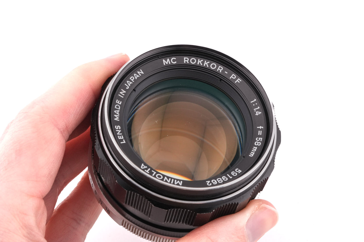 Minolta 58mm f1.4 MC Rokkor-PF