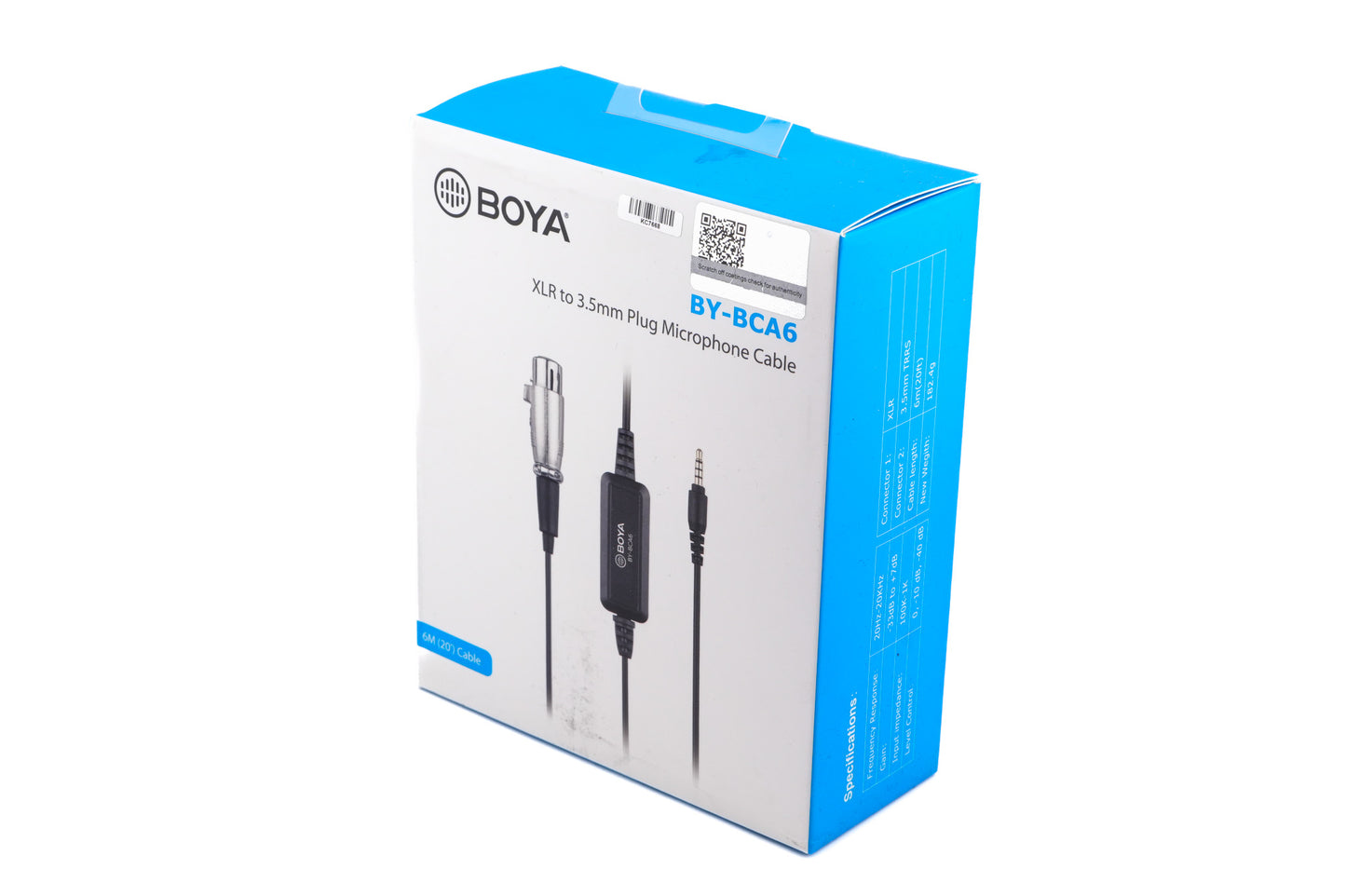 Boya BY-BCA6 XLR to 3.5mm Plug Microphone Cable