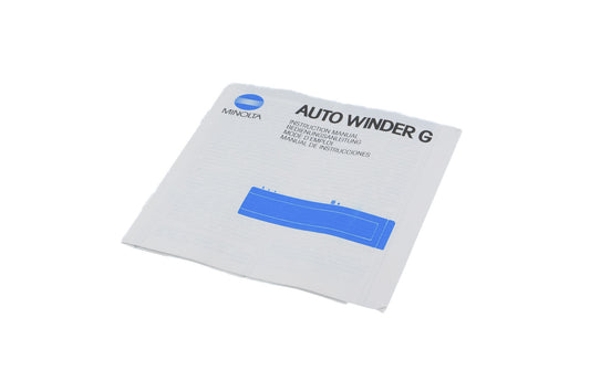 Minolta Auto Winder G Instructions