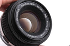 Olympus 50mm f1.8 Zuiko MC Auto-S