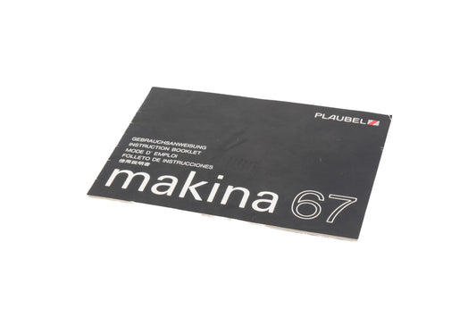 Plaubel Makina 67 Instructions