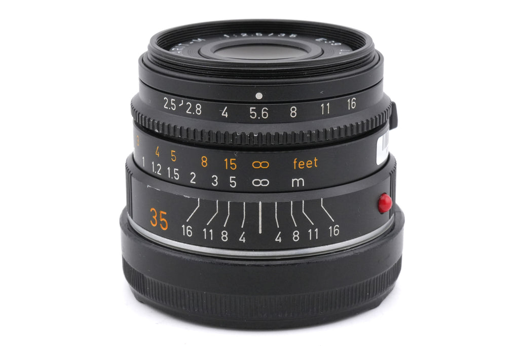Leica 35mm f2.5 Summarit-M (11643) + Lens Hood (35/50mm f2.5) (12459)