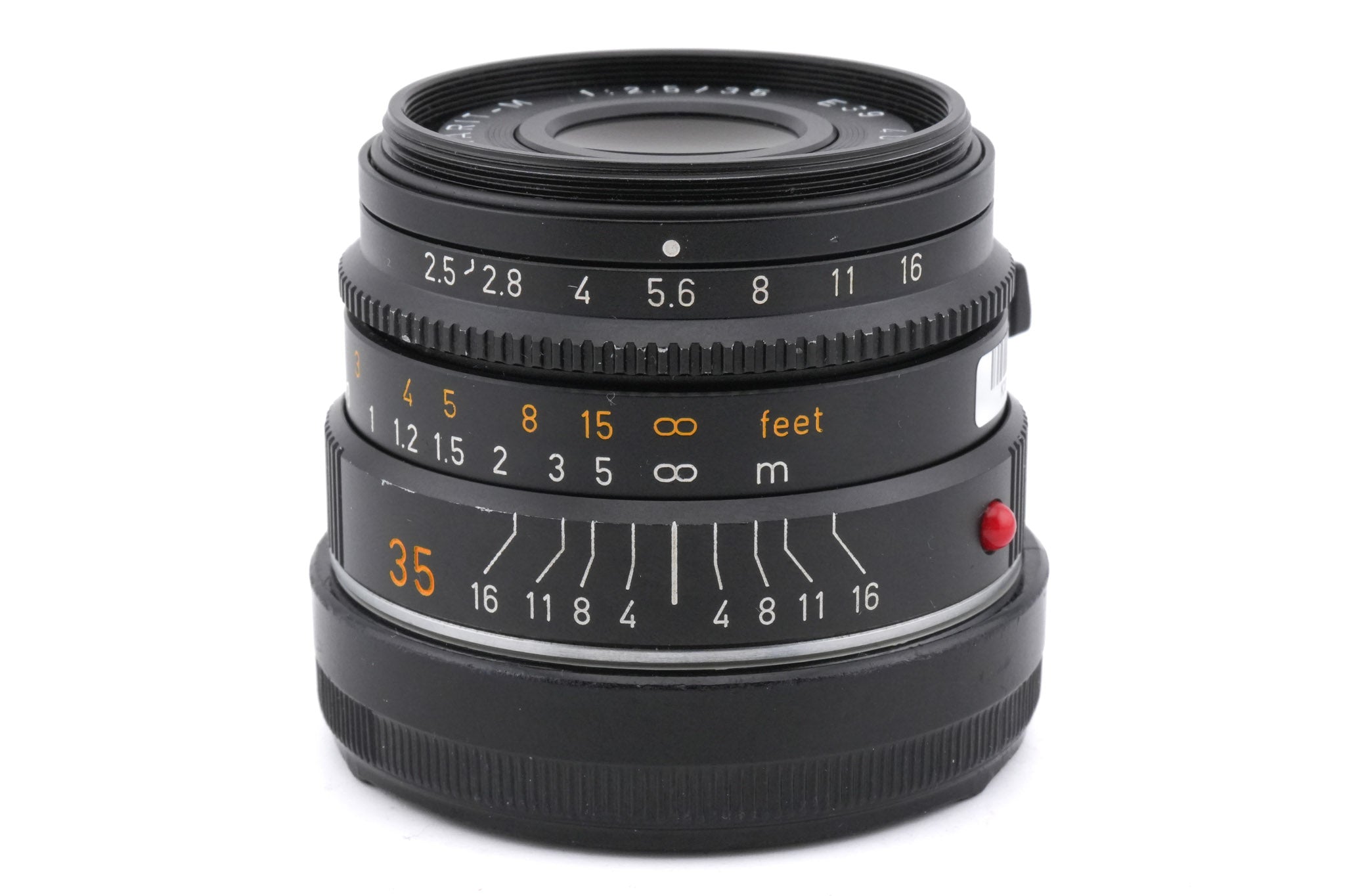 Leica 35mm f2.5 Summarit-M (11643) + Lens Hood (35/50mm f2.5) (12459)